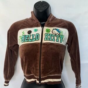 Vintage Hello Kitty Velour Zip-Up